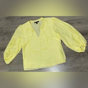 INC International Concepts Work Women’s Yellow Blouse Never Worn